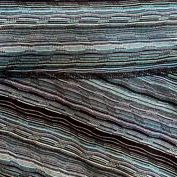 LULULEMON Wunder Under Full Length Leggings, Size 6, blue striped pattern - Picture 2 of 5